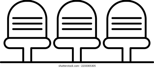 stadium tribune icon vector sign on white background..eps