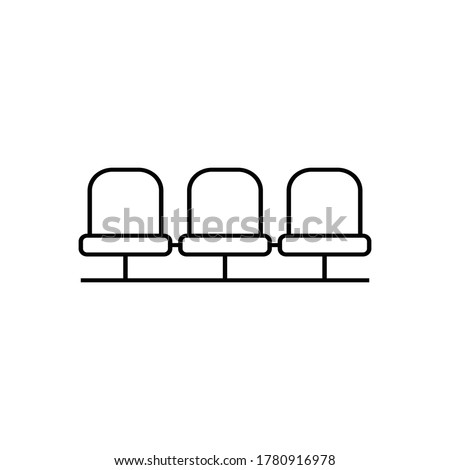stadium tribune icon vector sign