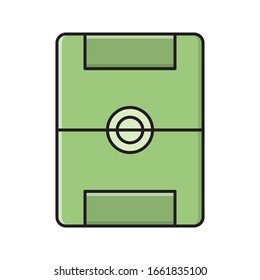 stadium vector flat color icon 