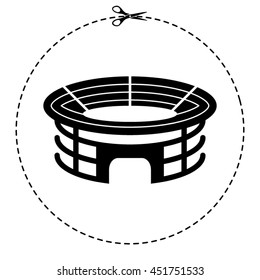 stadium vector icon