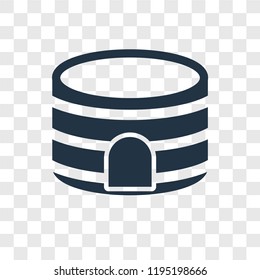 Stadium vector icon isolated on transparent background, Stadium transparency logo concept