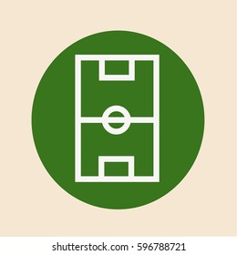 Stadium vector icon for map