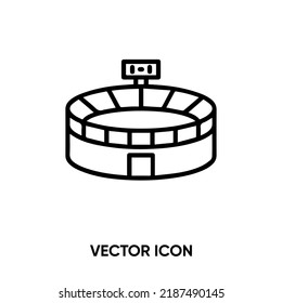 Stadium vector icon. Modern, simple flat vector illustration for website or mobile app.Football or soccer symbol, logo illustration. Pixel perfect vector graphics	