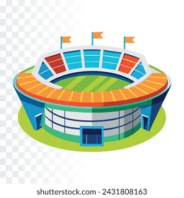 Stadium vector illustration on transparent background