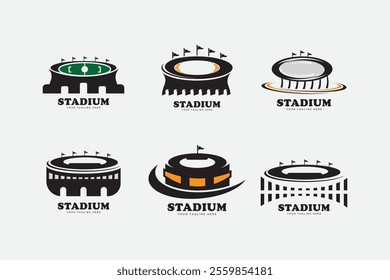 stadium venue arena vector logo Illustration icon element , festival party icon