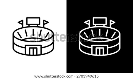 Stadium White Icon Set Design