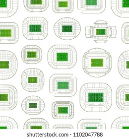 stadiums vector background. Vector seamless pattern