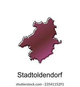 Stadtoldendorf City Map Illustration Design, World Map International vector template with outline graphic
