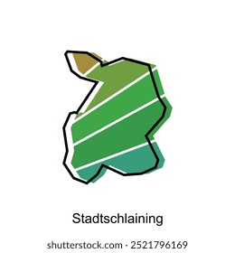 Stadtschlaining map City, administrative division of Austrian Country simple. Vector illustration design template