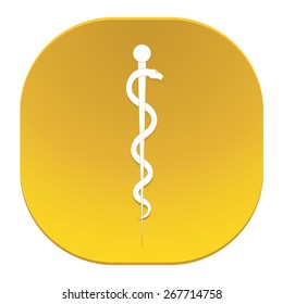 Staff of Aesculapius medical symbol