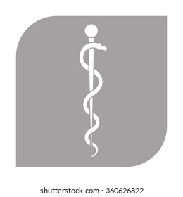 Staff of Aesculapius medical symbol