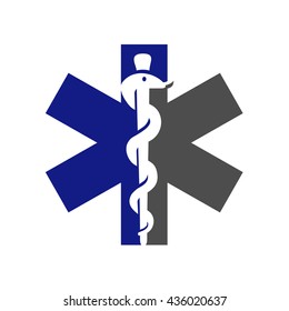 The staff of Asclepius 