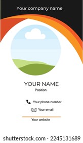 The Staff Badge 02 (Orange-white)