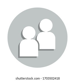 staff badge icon. Simple glyph, flat vector of Conversation icons for ui and ux, website or mobile application