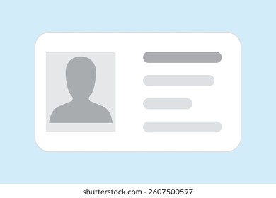 Staff Badge ID Card Icon, id card icon vector illustration, employee id badge icon, office staff id card vector, digital identity card symbol