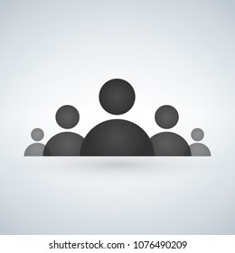 Staff or board of directors icon. Vector illustration isolated on modern background.