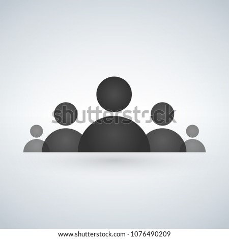 Staff or board of directors icon. Vector illustration isolated on modern background.