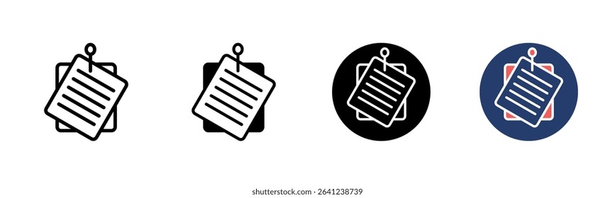 Staff Bulletin icon sheet multiple style collection