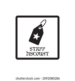 Staff Discount Icon , Store Icon