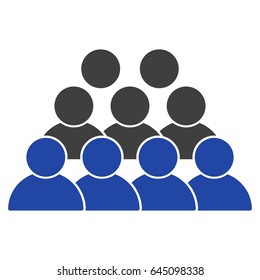 Staff flat vector illustration. An isolated illustration on a white background.