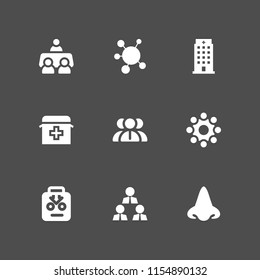 staff icon. 9 staff set with interview, doctor, smell and deal vector icons for web and mobile app