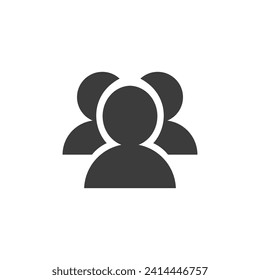 Staff Icon Black and White Vector Graphic