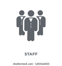 Staff icon. Staff design concept from Human resources collection. Simple element vector illustration on white background.
