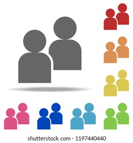 staff icon. Elements of Conversation in multi colored icons. Simple icon for websites, web design, mobile app, info graphics