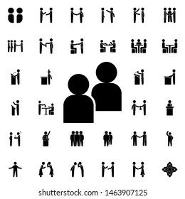 Staff icon. Universal set of conversation for website design and development, app development