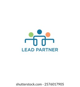 Staff Leadership and Teamwork Logo Design, Partnering Together in Cooperation, Unity, and Success, Modern Corporate Concept with People, Connection, Support, and Collaboration Vector Graphic