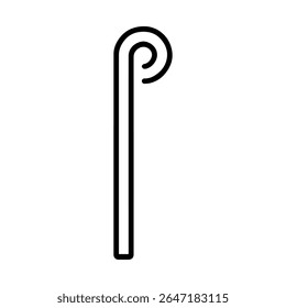 staff line icon vector on white background 
Vector gun icon on white background