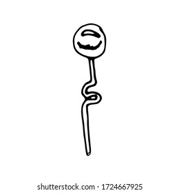 staff for magic.Witchcraft and halloween doodles set. fortune telling,demonic, spirituality stuff, signs and symbols. Vector illustration.