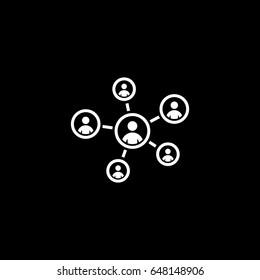 Staff Management Icon. Business Concept. Flat Design. Isolated Illustration.
