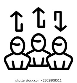 Staff member icon outline vector. Seminar meeting. Office business