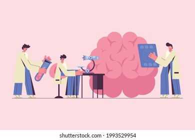 staff neurologists workers and brain