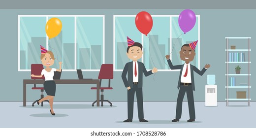 Personal de la empresa. Ilustración vectorial.