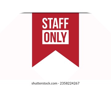 ilustración de banner sólo de vector rojo aislado en fondo blanco