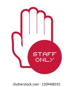 Staff Only Symbol