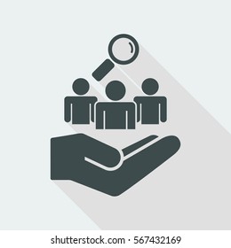 Staff recruitment service - Minimal icon