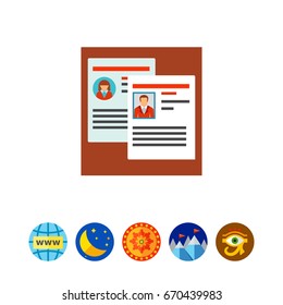 Staff reshuffle vector icon