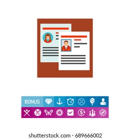 Staff reshuffle vector icon