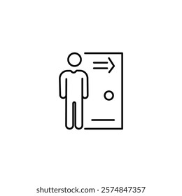 Staff Resignation Modern Simple Vector Icon