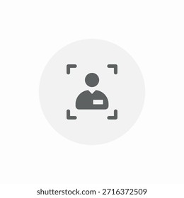 vetor de sinal de ícone de varredura da equipe