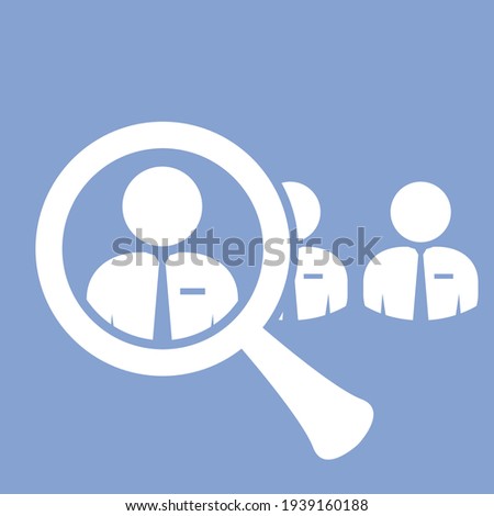 Staff search icon - finding a skilled employee