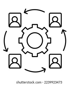 Staff settings Vector Icon Fully Editable

