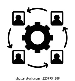 Staff settings Vector Icon Fully Editable

