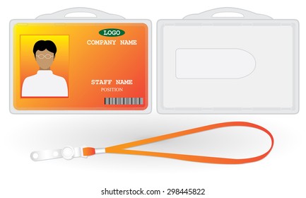 staff tag card vector design 