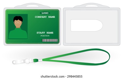 staff tag card vector design 
