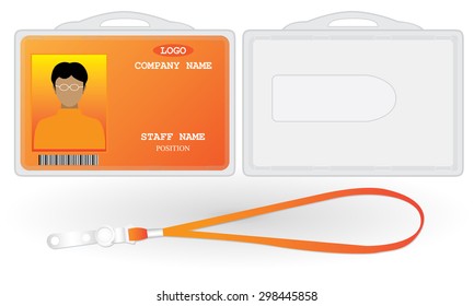 staff tag card vector design 