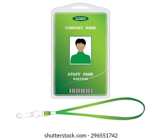 staff tag vector design